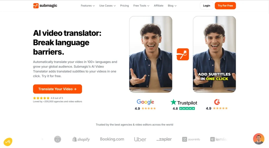 Submagic AI Video Translator