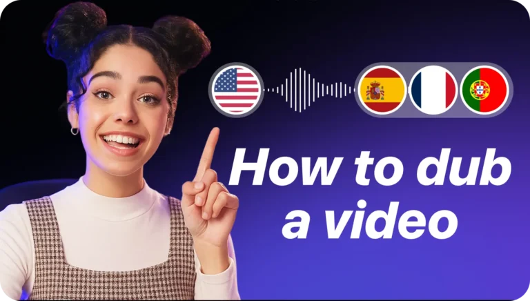 how to dub a video to anoter language