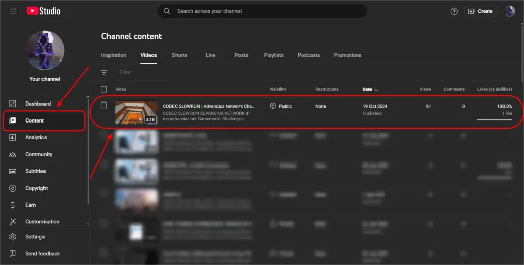 Select the Youtube Videos You want to translate